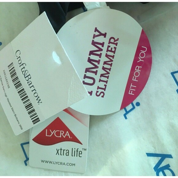 CROFT & BARROW size 26W NEW with Tags Black Swimsuit Bottom Tummy Slimmer Plus - Picture 5 of 5